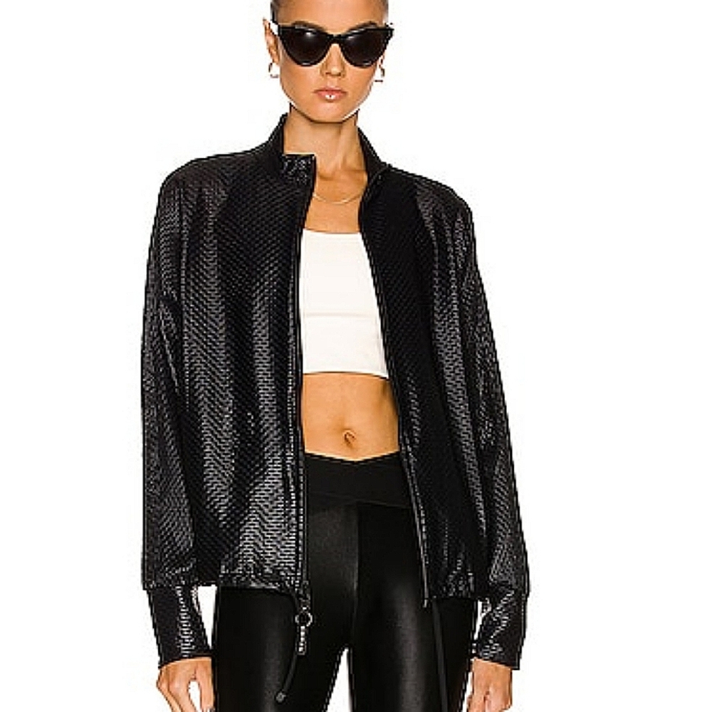 Koral Black Textured Jacket